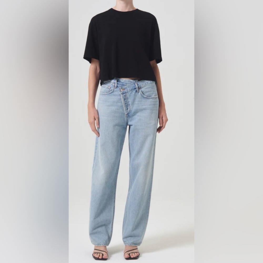 AGOLDE cross cross upsized jeans in wired. Size 26. Lightly used.